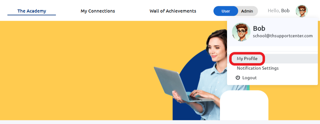Updated Profile Updating Your User Profile – Support Center